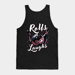 Rolls & Laughs Funny Bowling Team Tank Top